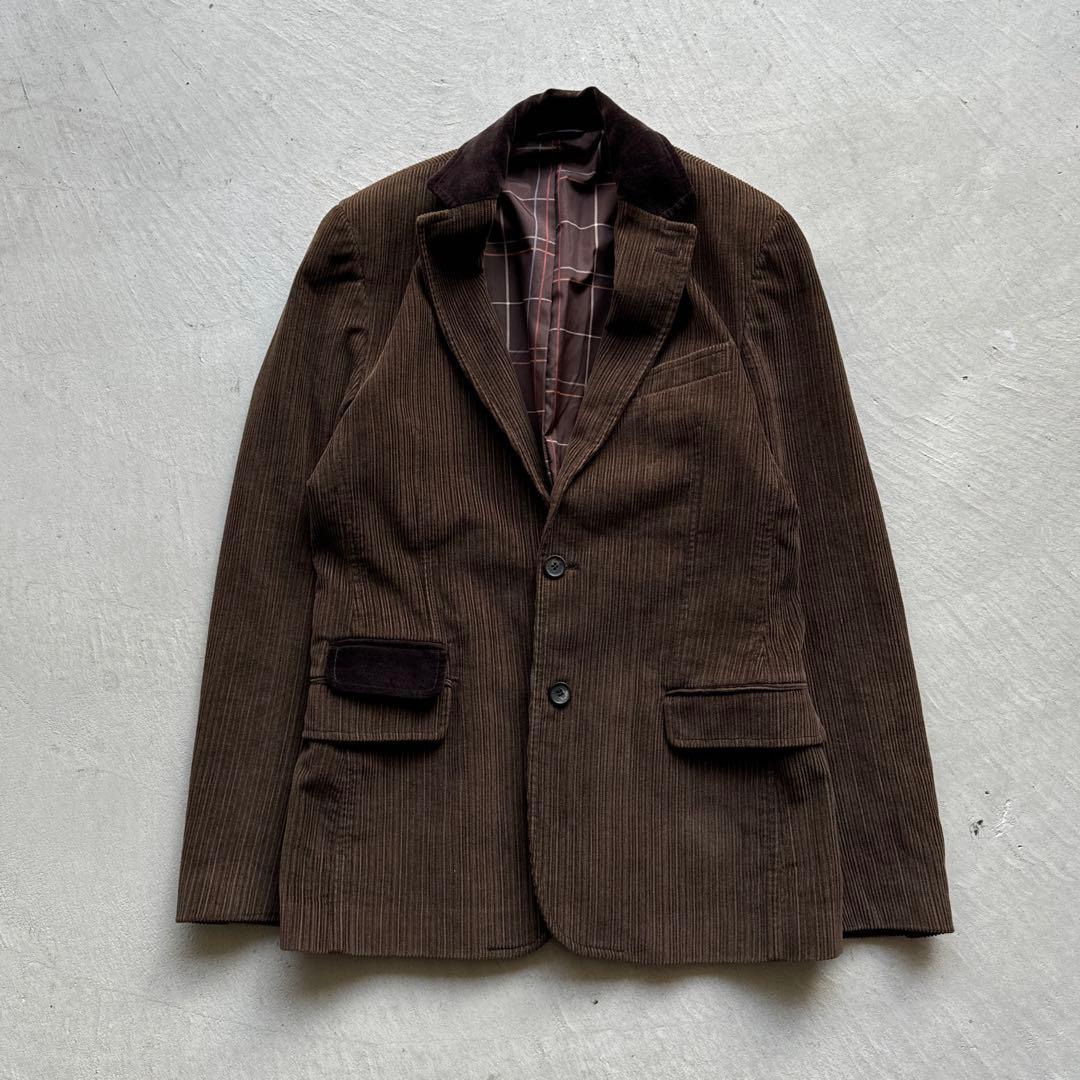 90s d&g dolce&gabbana コーデュロイ ジャケット 茶