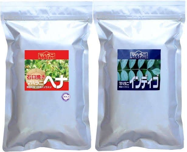 2024年産石臼挽きヘナ　５００gと　2024年産インディゴ　５００g　各１個