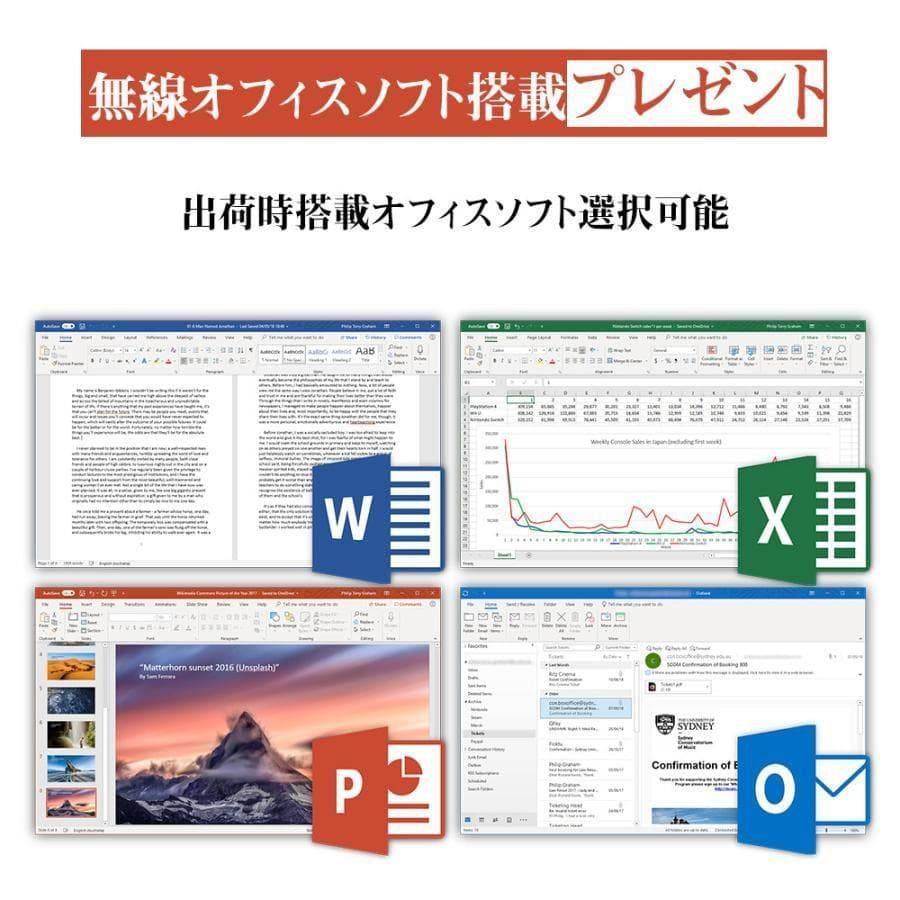 ノートパソコン Celeron N3450 6G/256G 14.1インチ