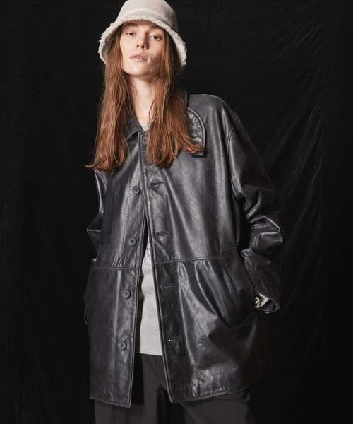 Maison special バッファローレザードレスオーバーカーコート 0