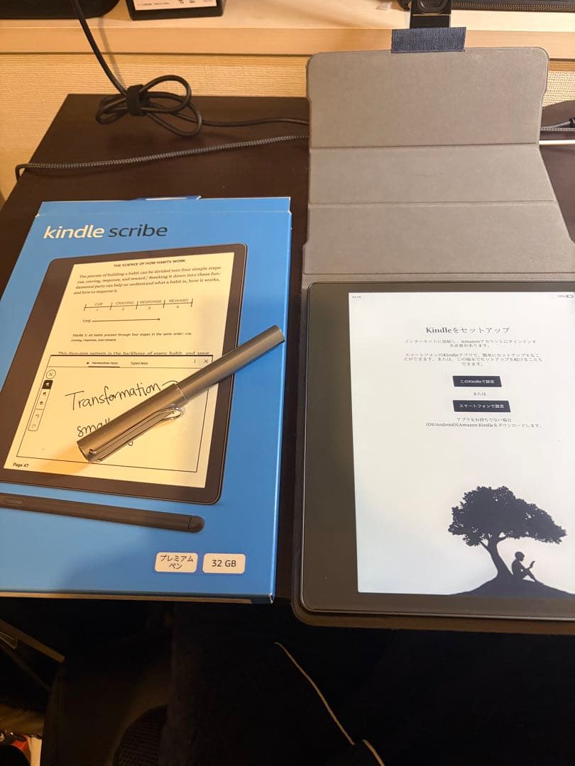 Kindle Scribe 32GB Lamyペン、純正カバー付き