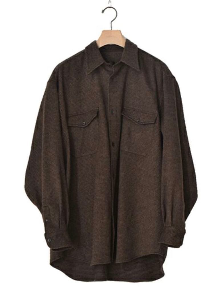 COMOLI W/CA ハウンドトゥース CPO （W03-02012）