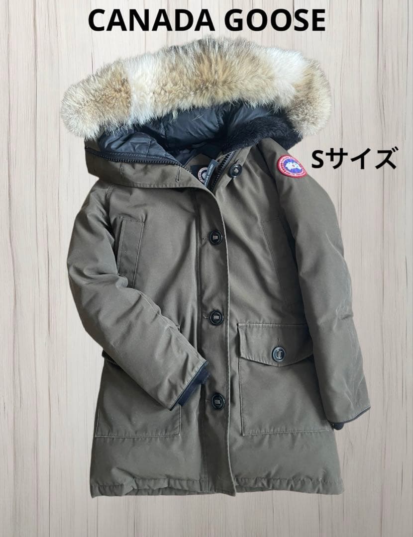 値下げ！！【美品】カナダグース ダウンジャケット ブロンテカーキ　Sサイズ