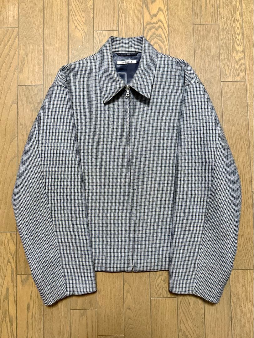 ジャケット・アウター auralee double face check zip blouson 3