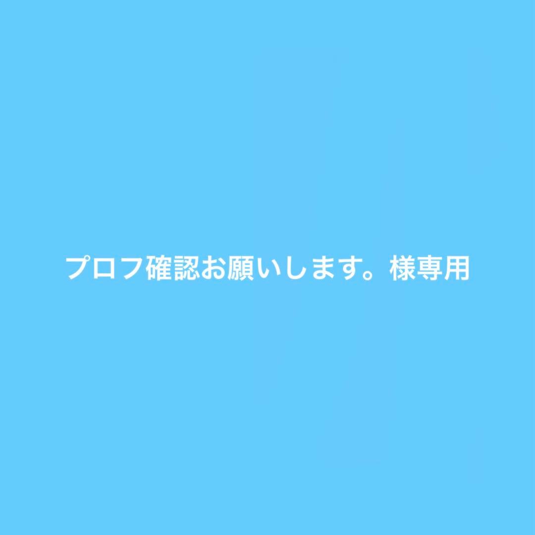プロフ確認お願いします。
