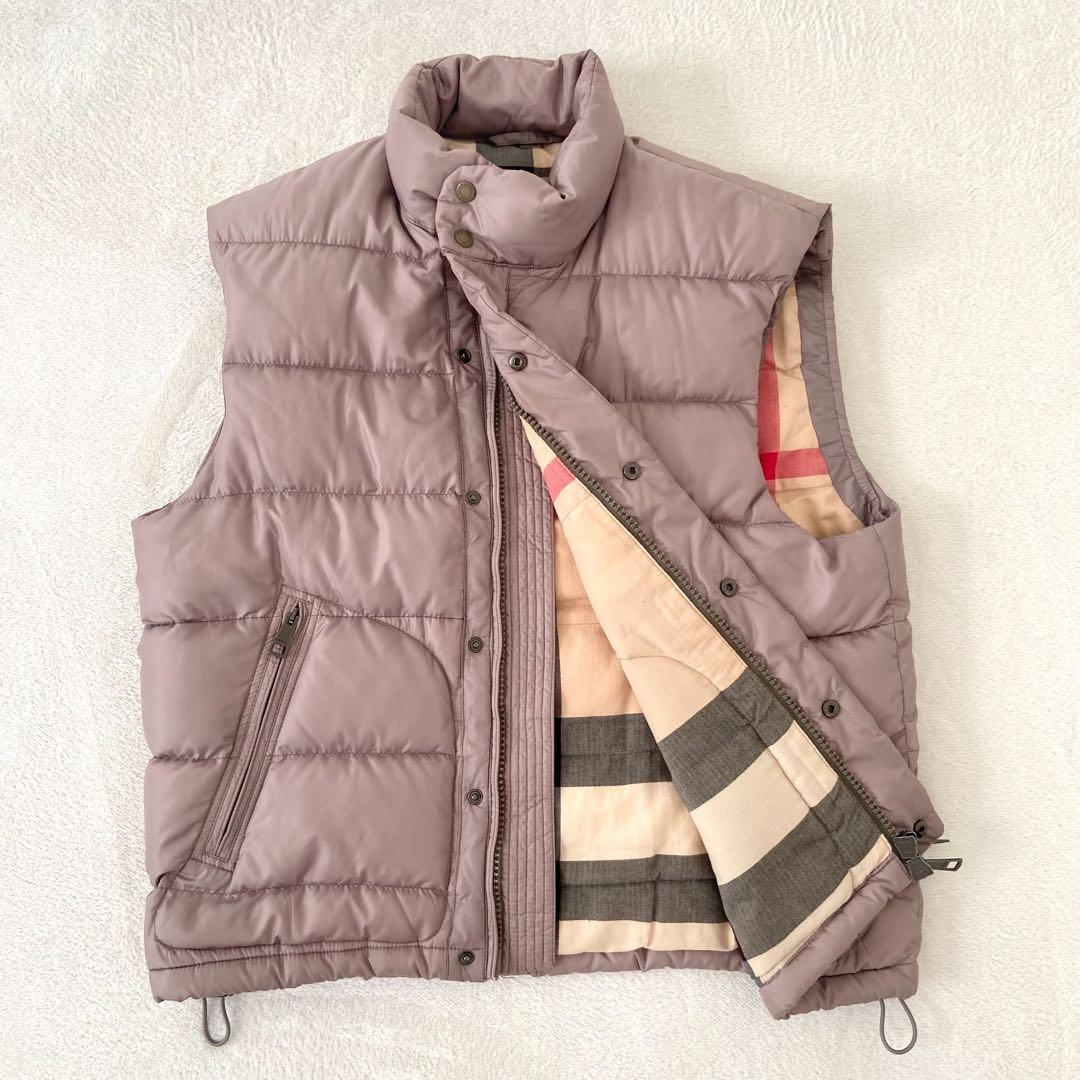 BURBERRY BRIT メガノバチェック ダウンベスト パファーベスト　L