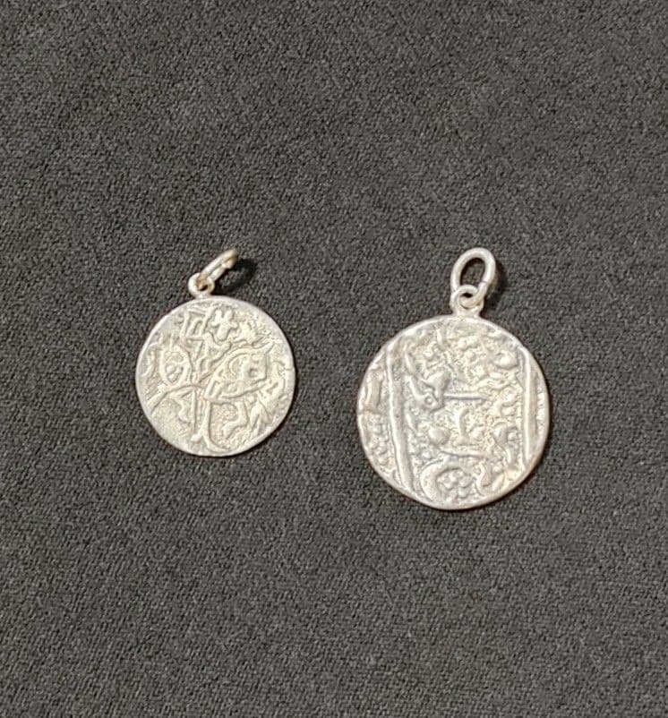 古代銀貨　ペンダントトップ２個せっと