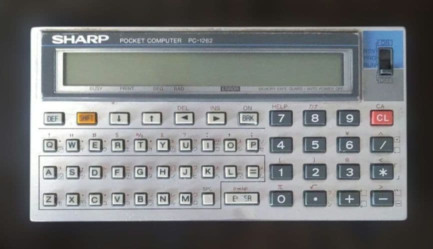 希少！SHARP PC-1262 ポケットコンピュータ 通電・動作確認済①