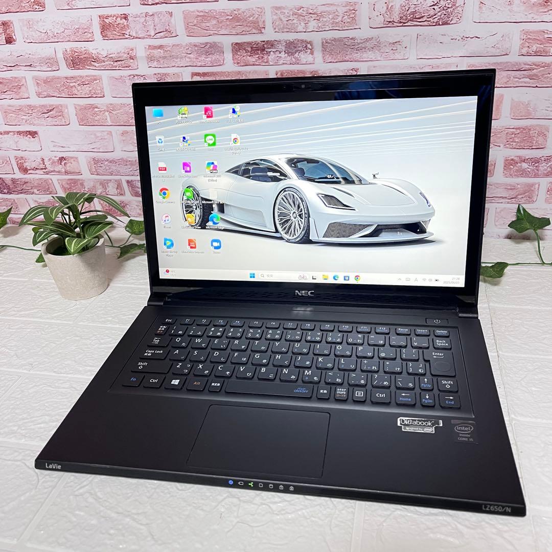 ★タッチパネルNEC美品　SSD128GB★LZ650N カメラ ノート468