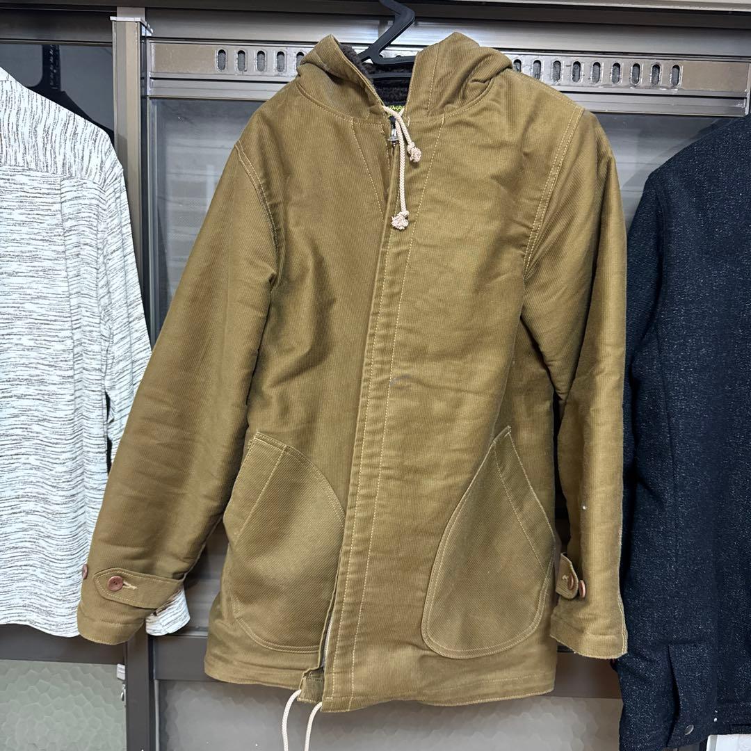 Dapper's カーキ モーターサイクルコートサイズ38
