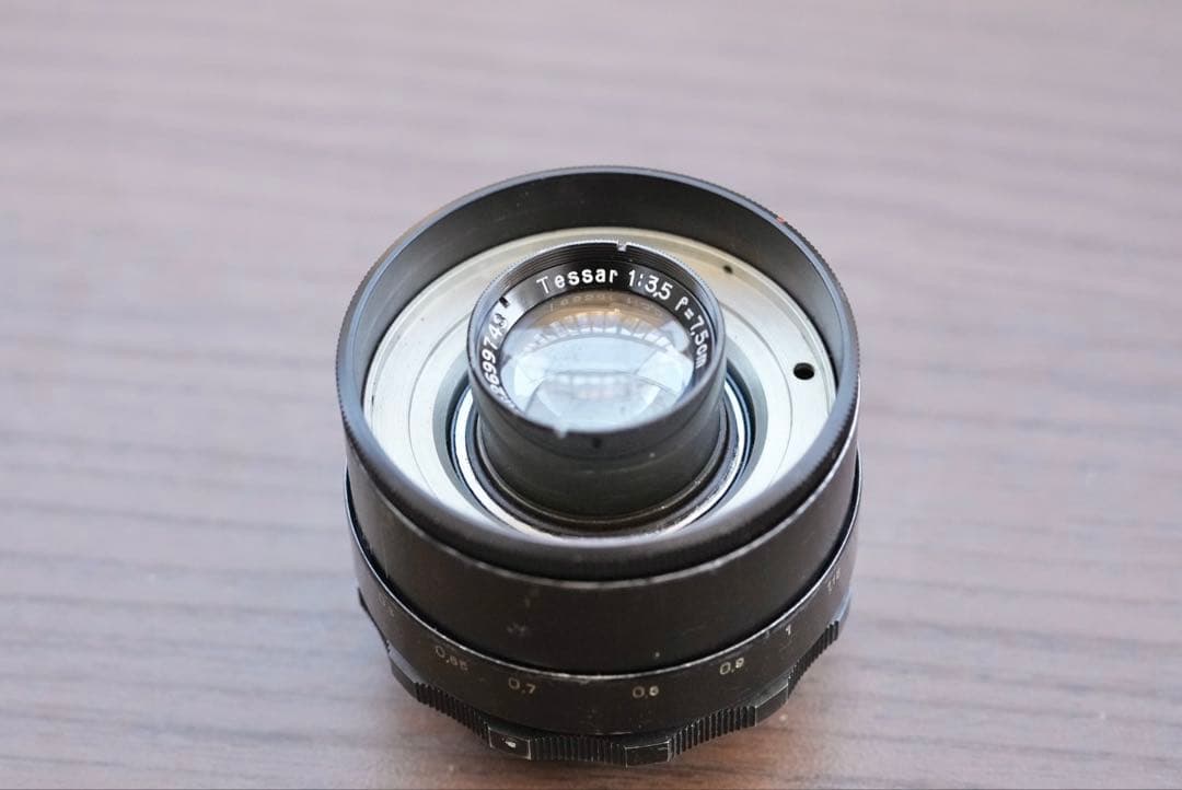 希少 Carl Zeiss Jena Tessar 7.5cm f3.5