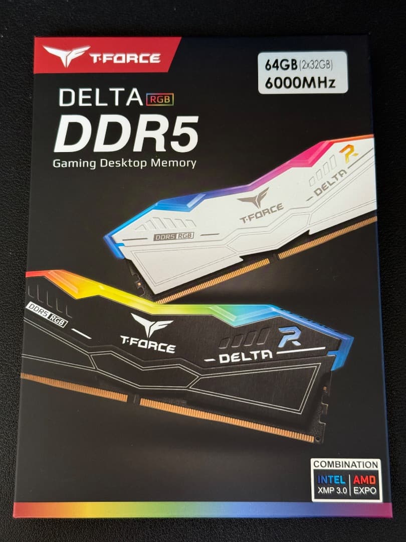 メモリー T-FORCE DELTA RGB DDR5 64GB