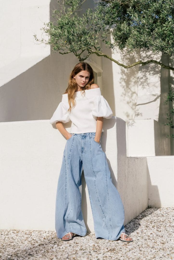 パンツ Santorini Denim Pants thetoe
