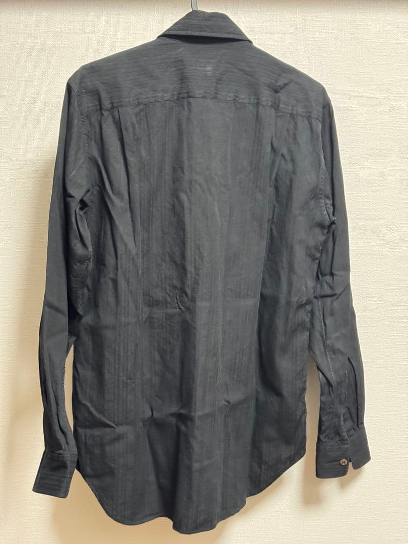 COMME des GARÇONS HOMME PLUS ブラックシャツ XS