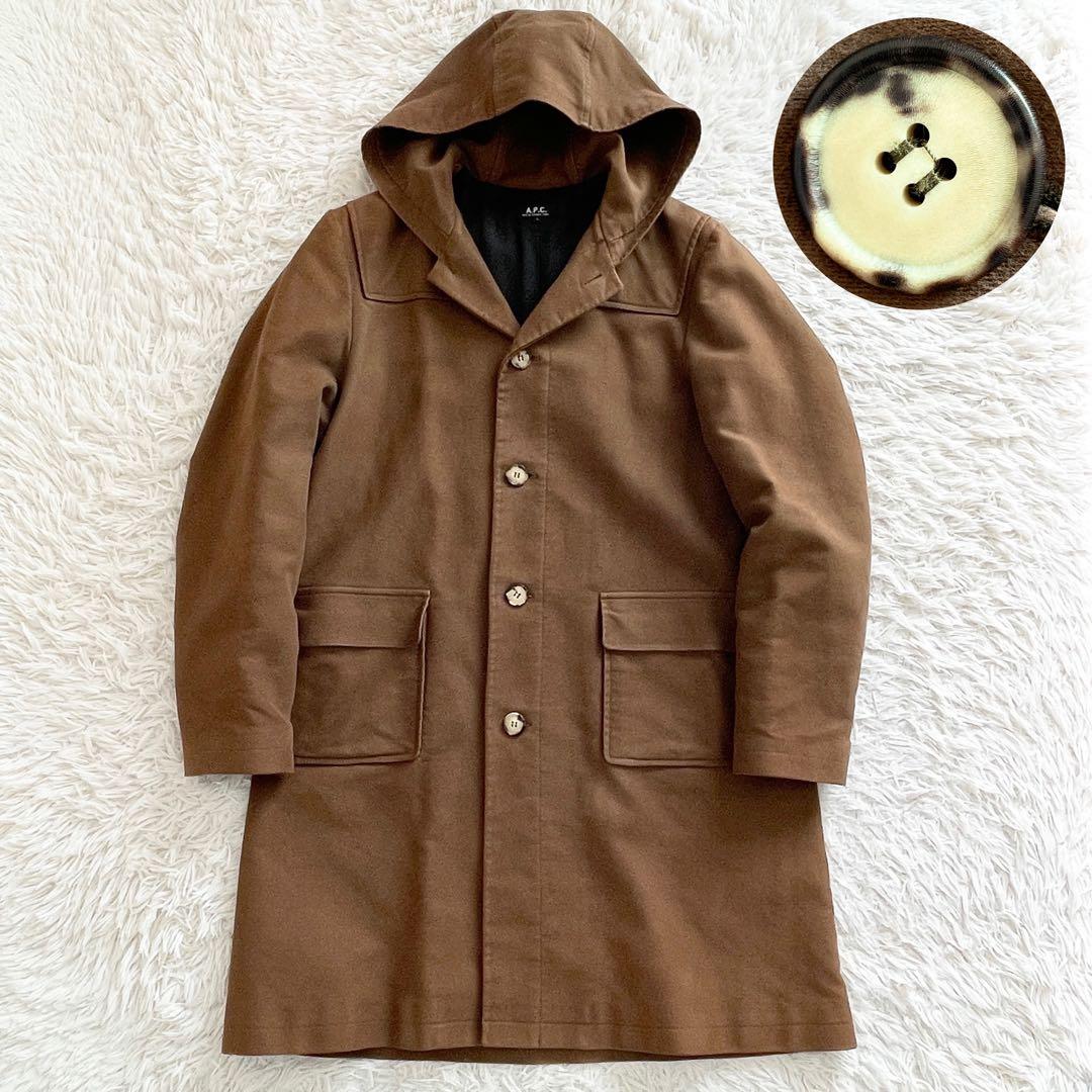 希少 極美品 00s フランス製 A.P.C. フーデットコート アーカイブ