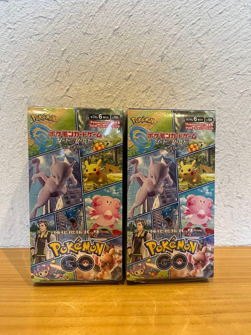 ポケカ ソード＆シールド　拡張パックポケモンGOシュリンク付き2BOX