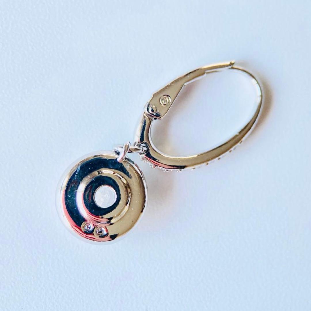 【極美品】スワロフスキー Angelic ラウンドカット ドロップピアス