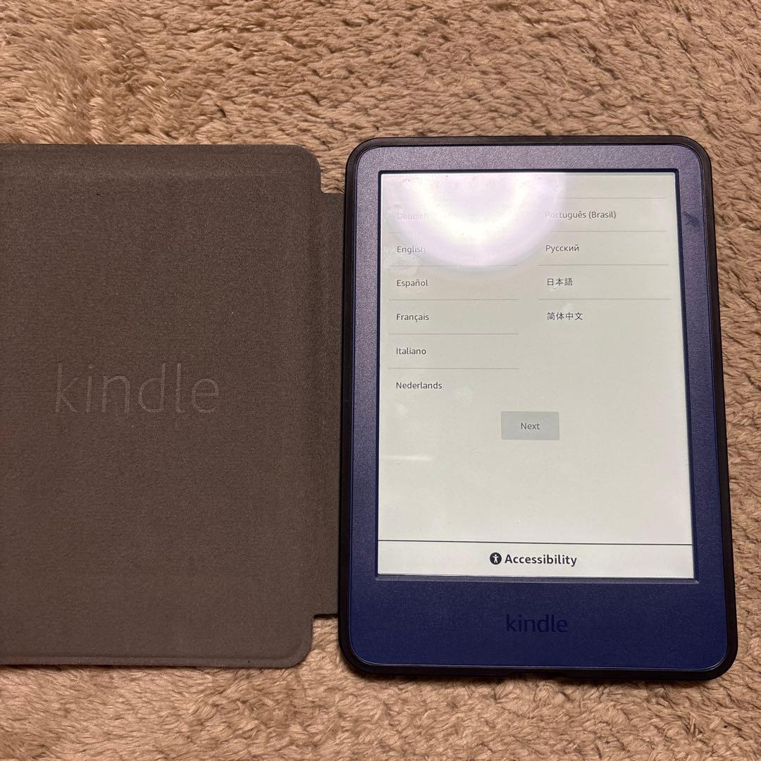 Kindle 16GB 6インチ 広告なし デニムブルー 本体＋カバー 初期化済