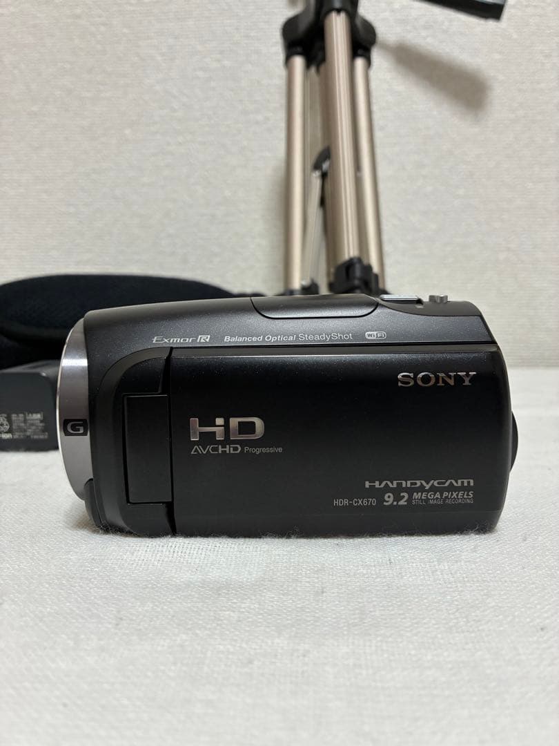SONYハンディカム HDR-CX670 三脚・予備バッテリー付 フルHDカメラ