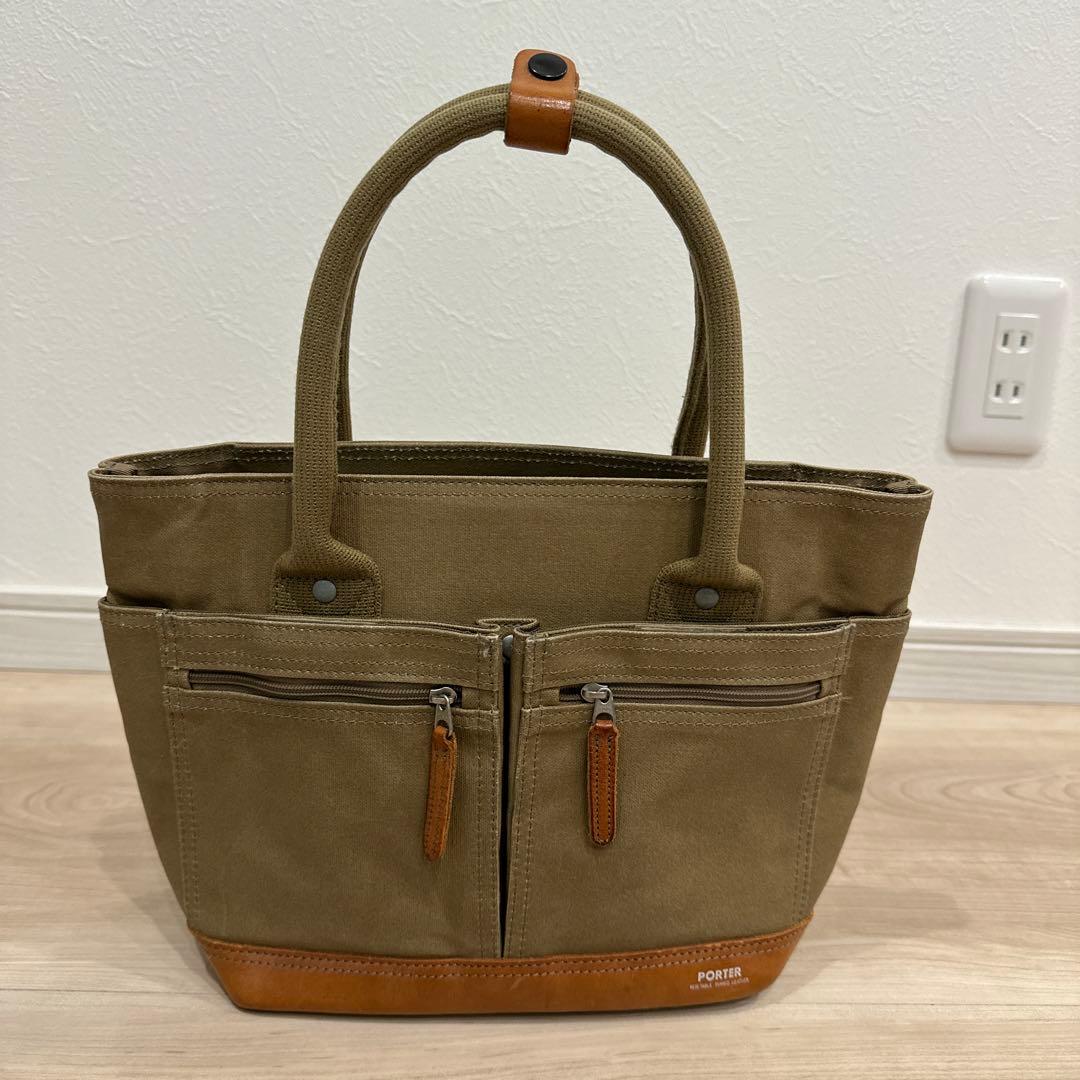 PORTER トートバッグ カーキ