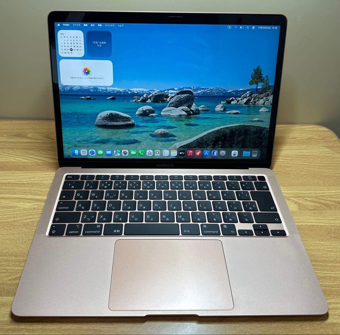 良品 Macbook Air M1 2020,メモリ16Gb/SSD 256Gb