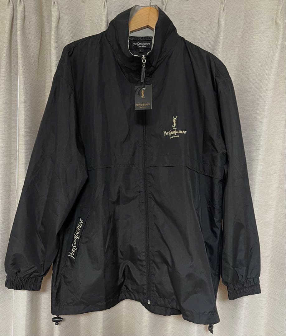 Yves Saint Laurent 黒 ナイロンジャケット 未使用タグ付き