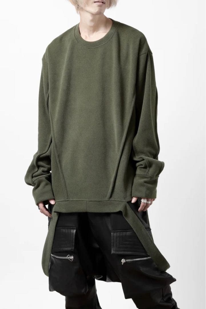 af artefactプルオーバー / ニットジャージ (KHAKI)