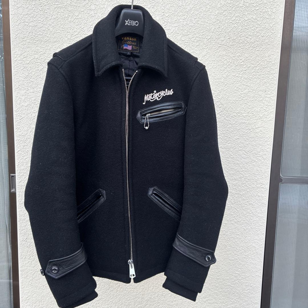 vanson ブラック ジャケット L
