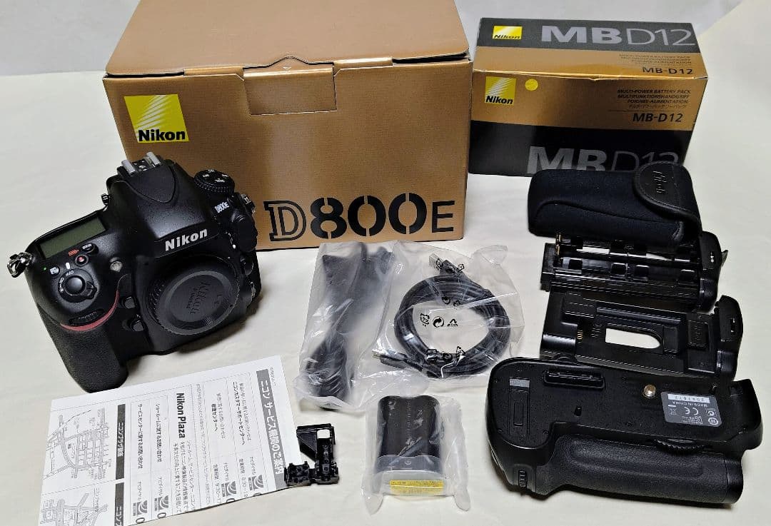 ショット数 4021 Nikon D800E デジタル一眼レフ MB-D12付