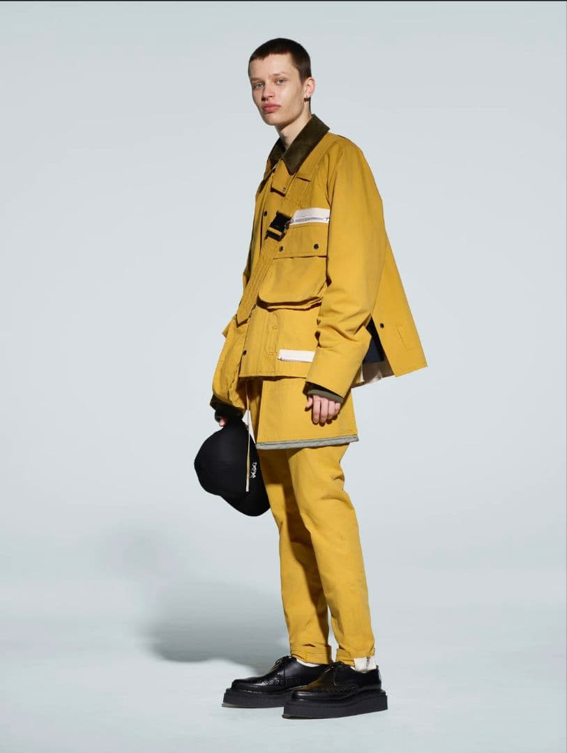 Sacai Bag Detail ButtonedJacket ポーチ付ブルゾン