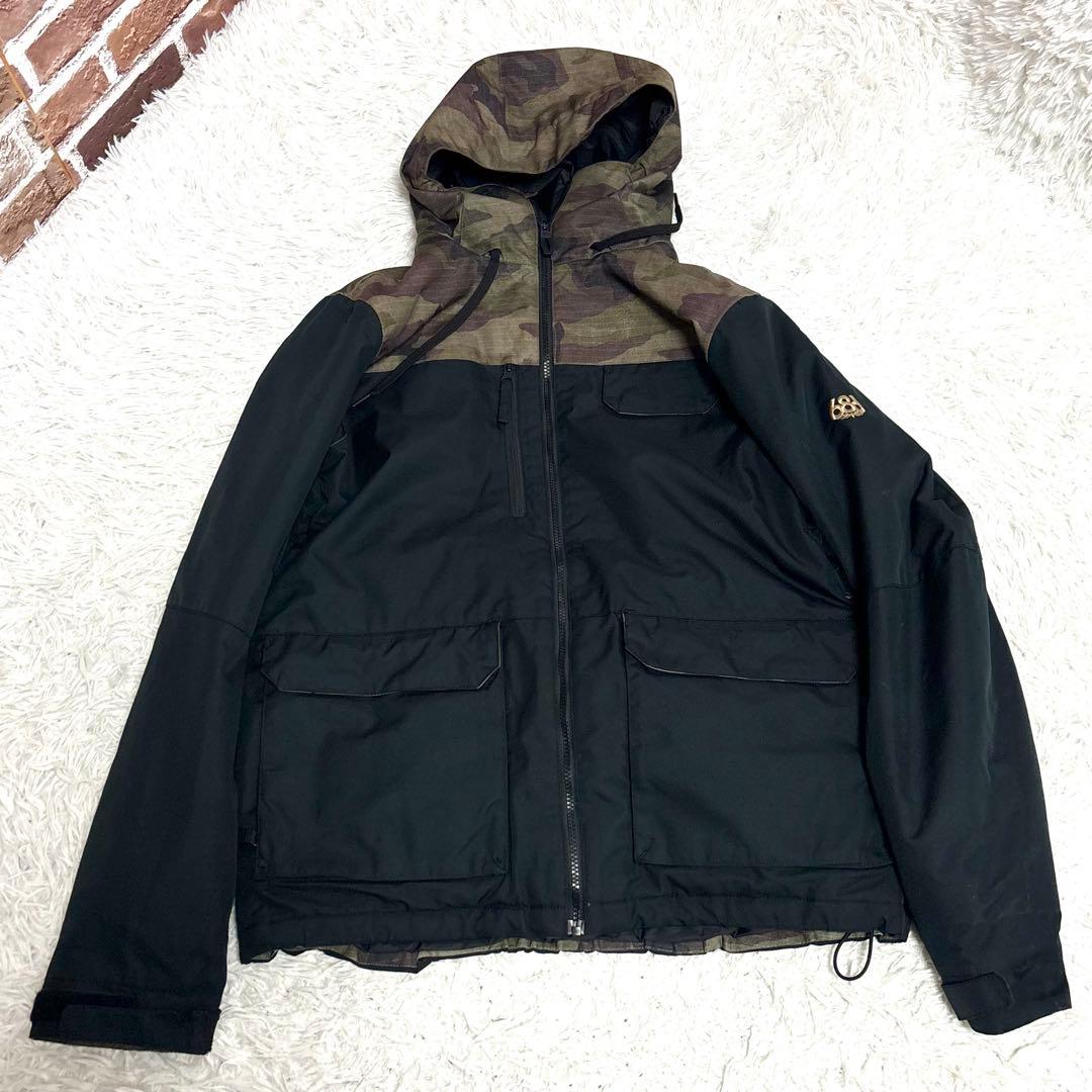✨美品✨686 スノーボードウェア ブラック L　黒　迷彩　カモフラ