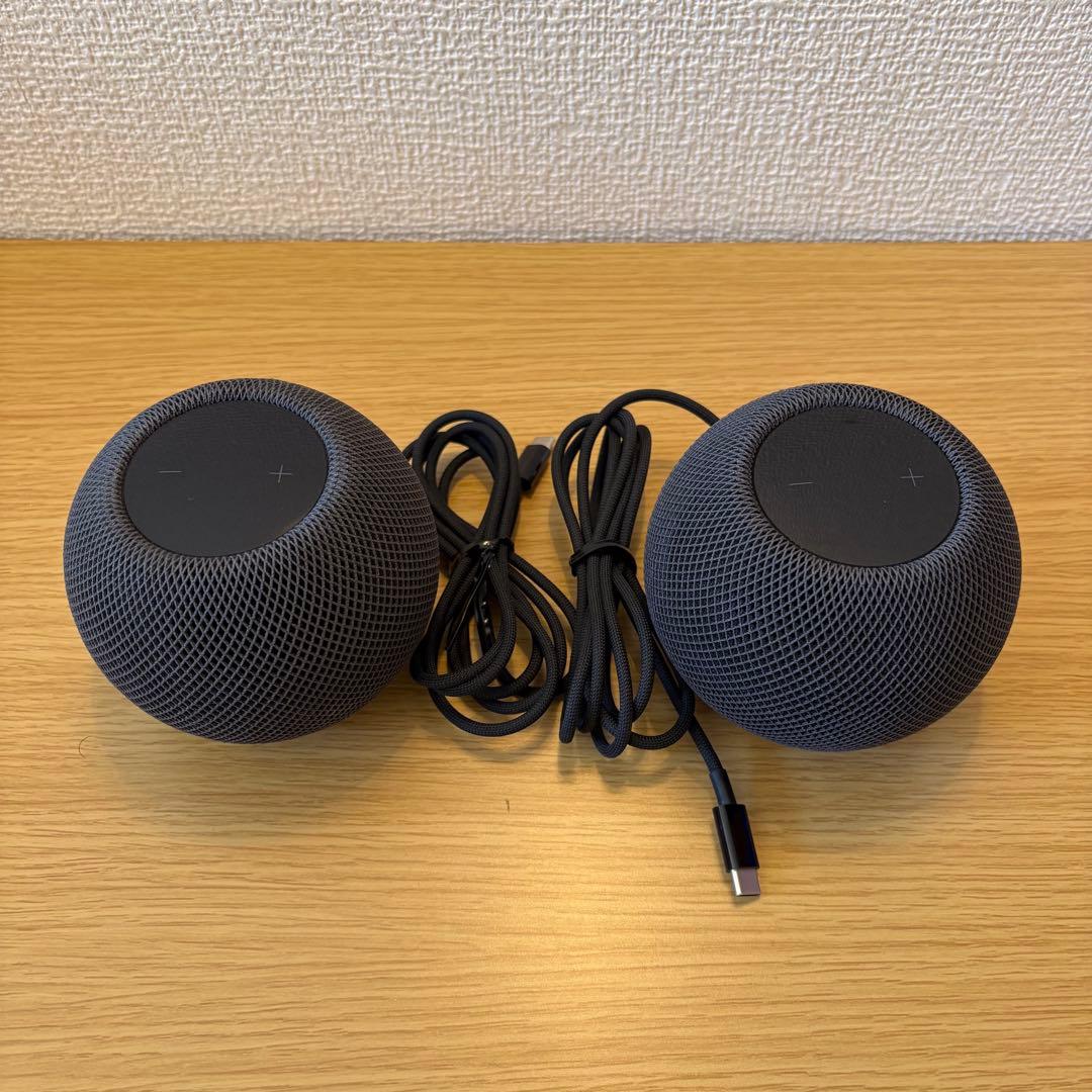 Apple pod mini ブラック MY5G2J/A 2台セット