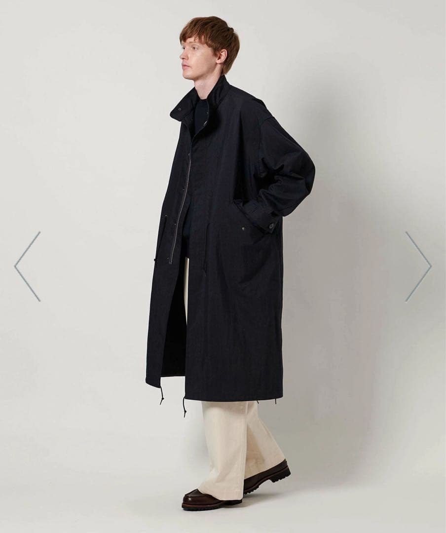 LOEFF ロエフ OX スタンドカラー ミリタリーコート BLACK