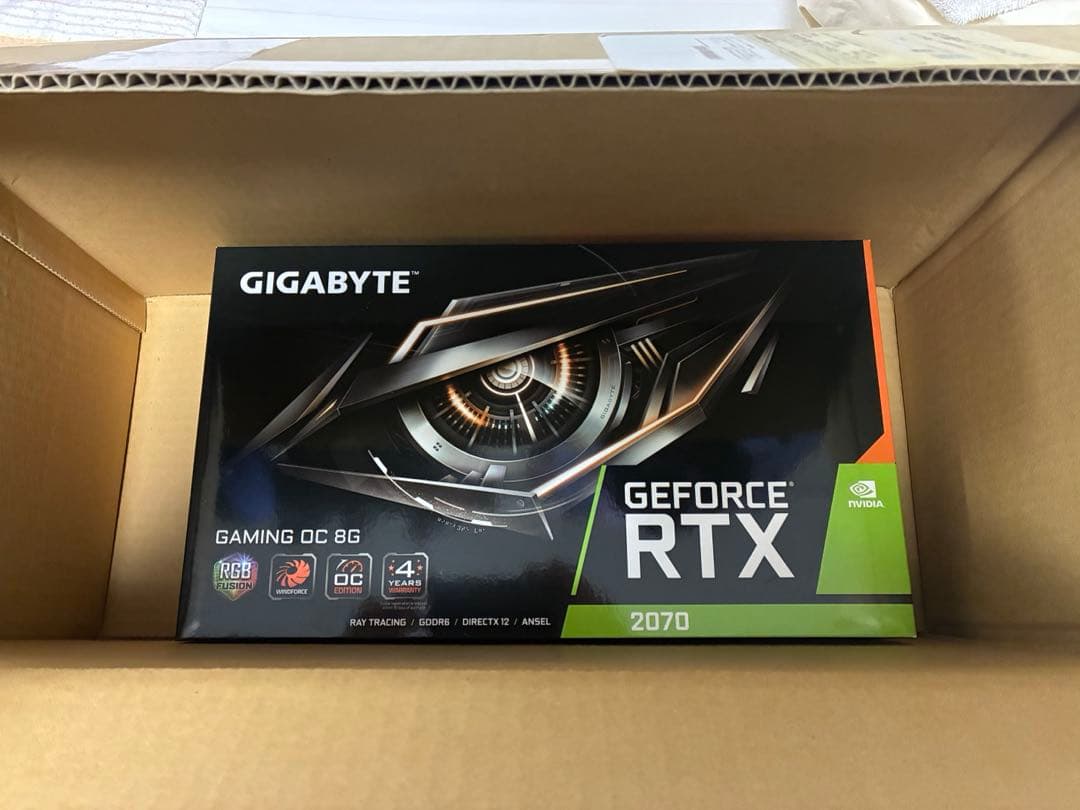 グラフィックボード・グラボ・ビデオカード RTX 2070 GV-N207SGAMING OC-8GD