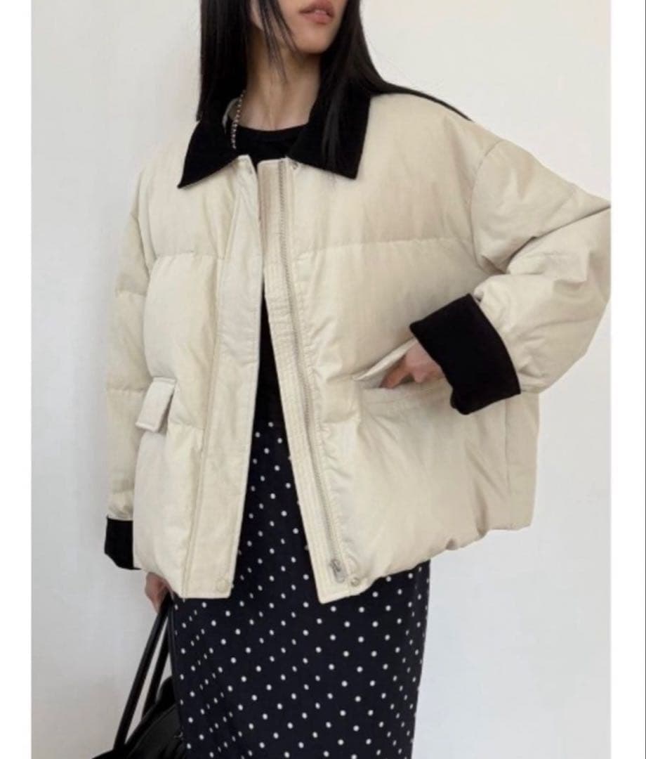 Didot.showroom 2025 FW ワークジャケットダウン アイボリー