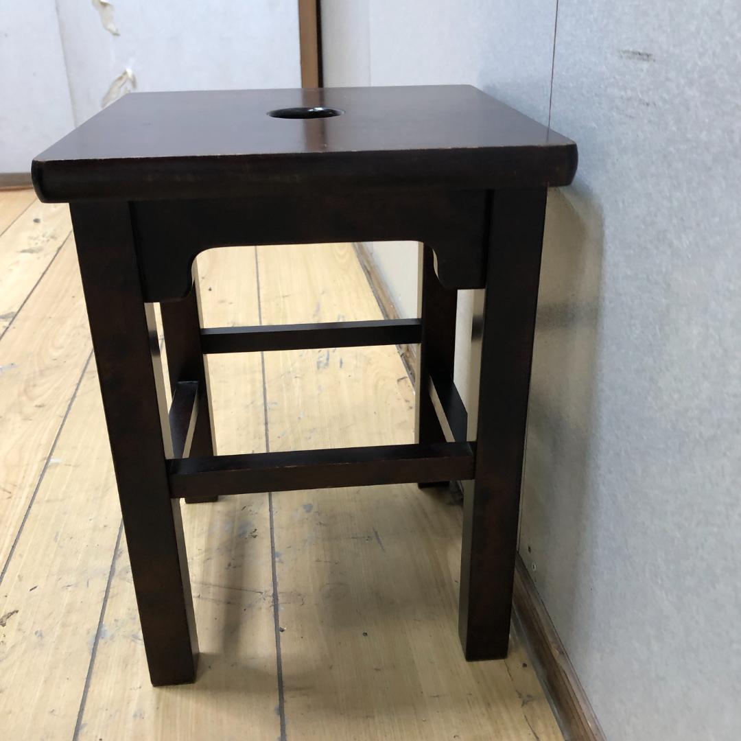 送料無料 北海道民芸家具　樺材スツール　オールドヴィンテージ 251007