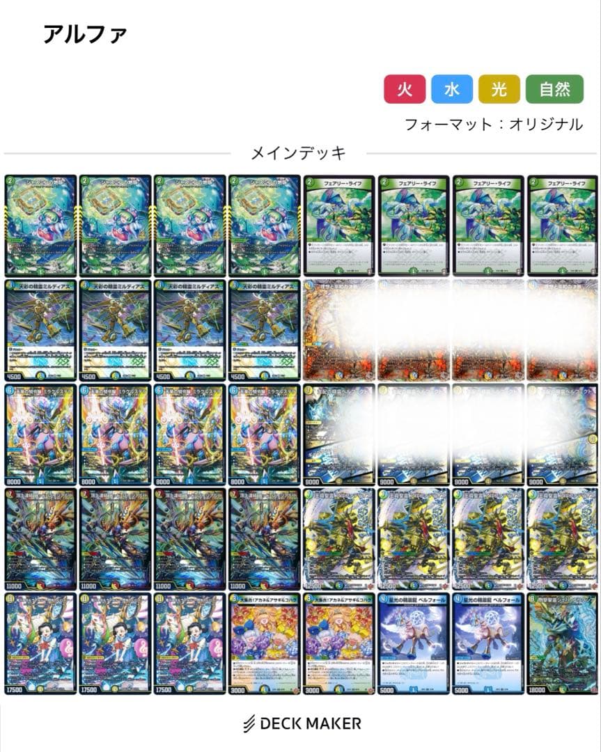 トリーヴァアルファディオス　パーツ、スリーブ付き