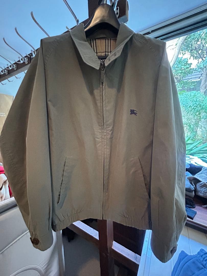 【激レア】Burberry ハリントンジャケット　オリーブ