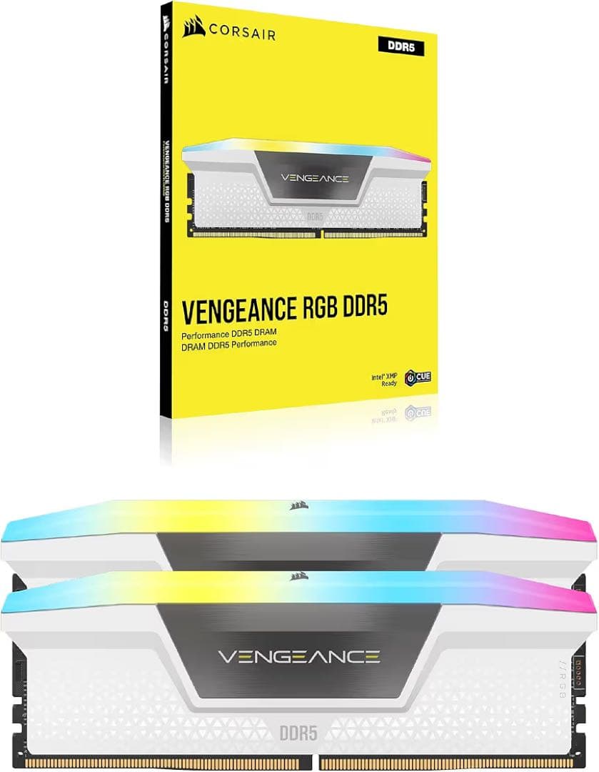 【動作確認済】CORSAIR DDR5 6000MHz 32GB 白
