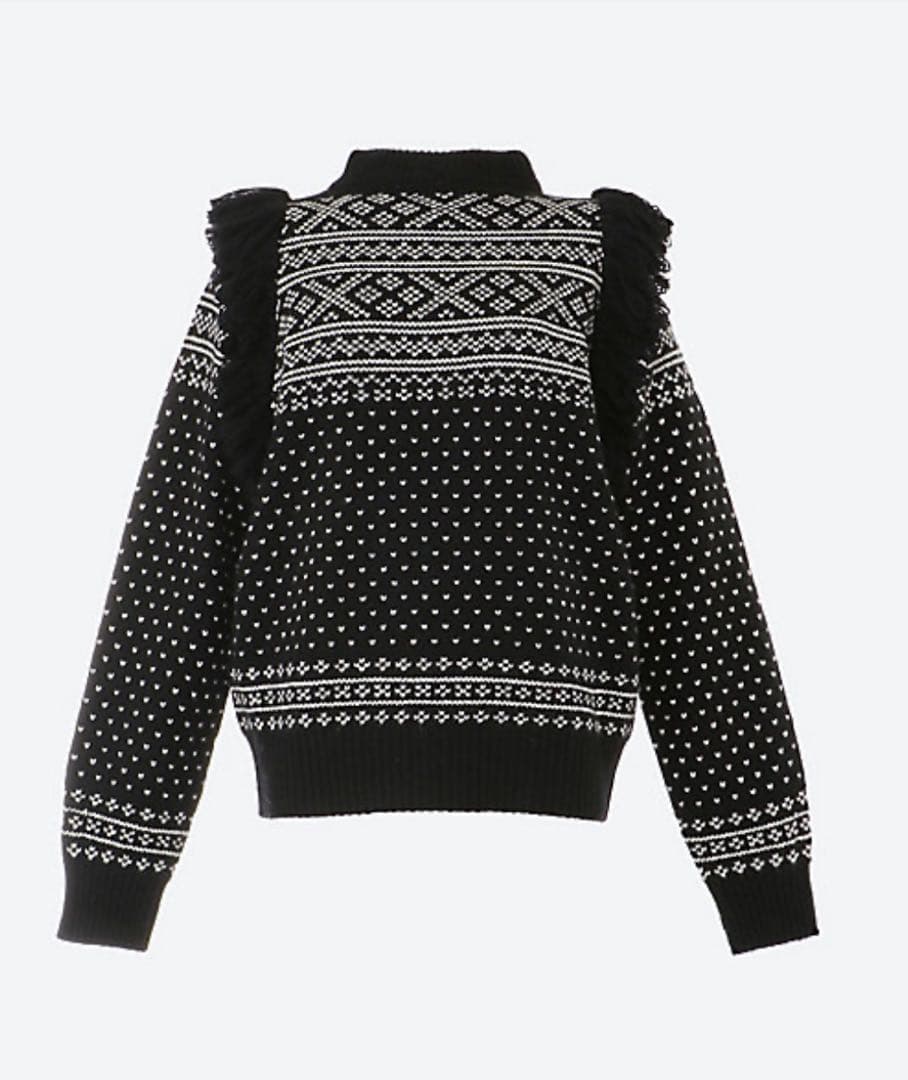 HYKE ハイクNORDIC FRINGE SWEATER ニット