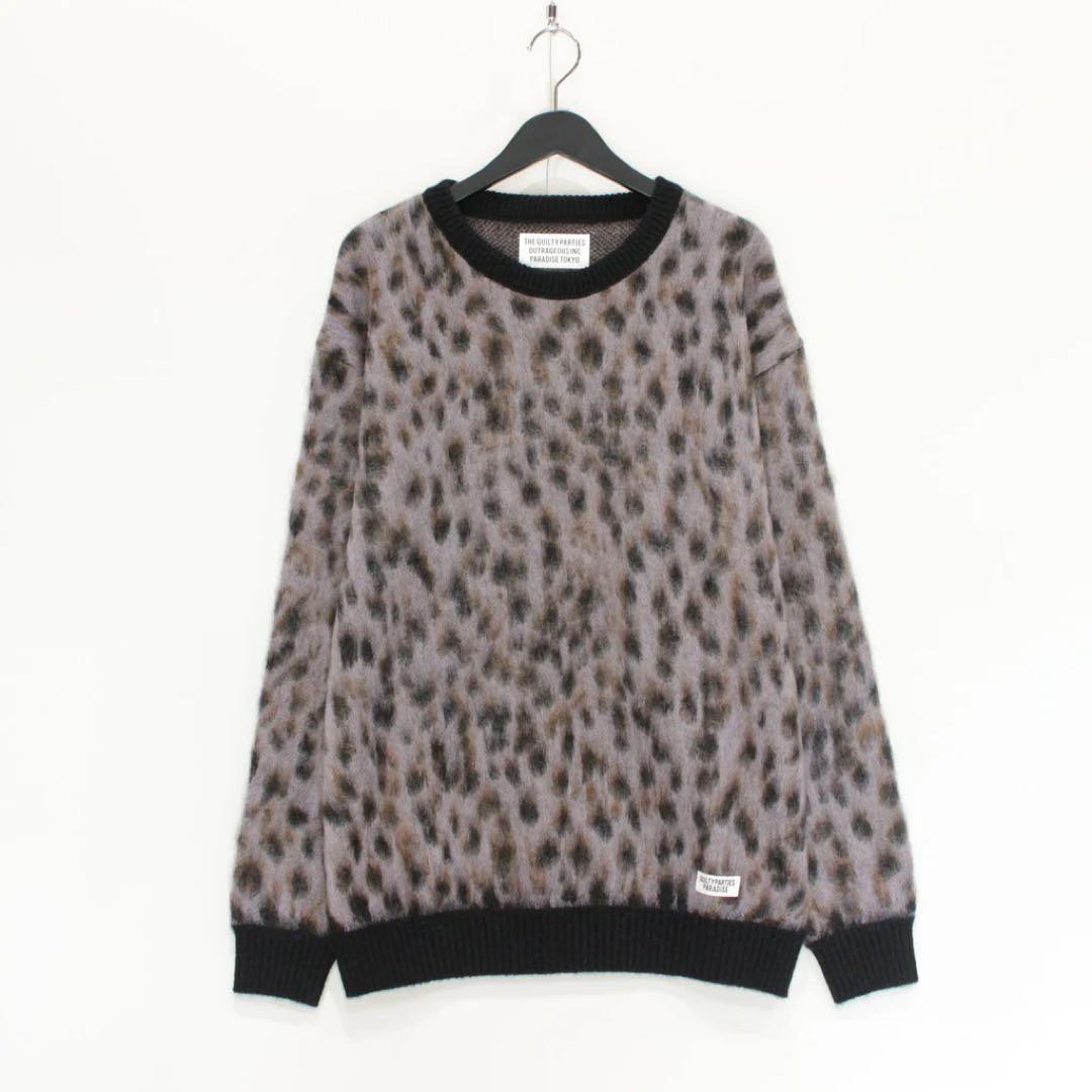 トップス WACKOMARIA MOHAIR CREW NECK SWEATER