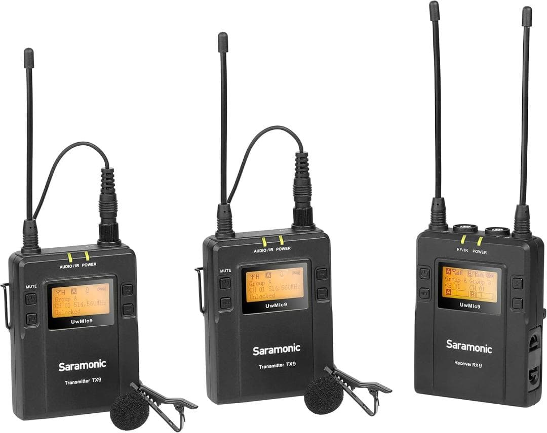 Saramonic ワイアレスデュアル超小型マイクロホンすマイクロフォンシステム