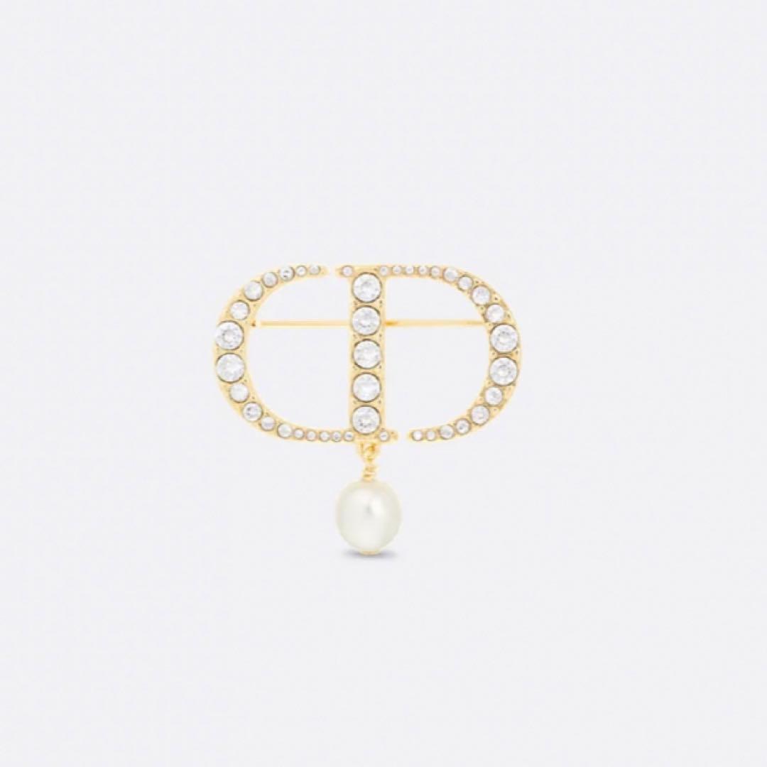 dior パールブローチ