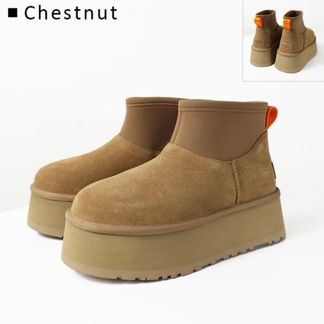 UGG アグ ミニ ディッパー ムートンブーツ ショート丈 靴 厚底 スエード