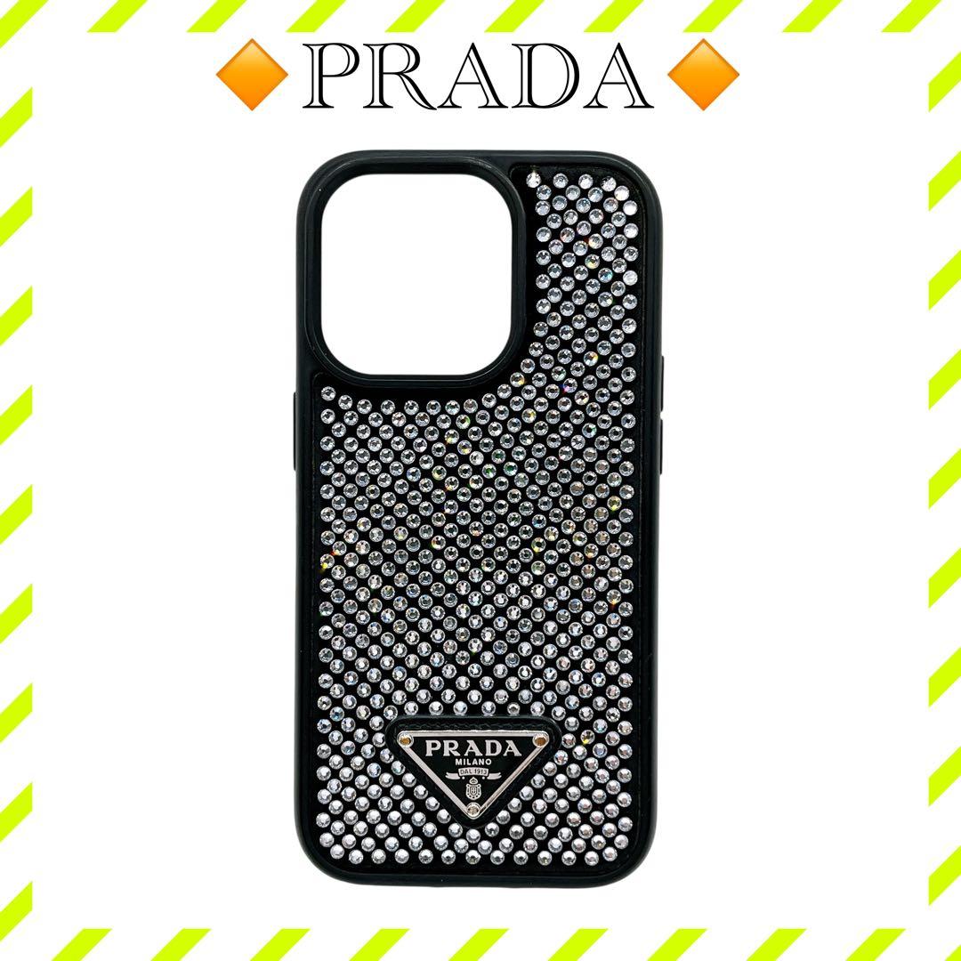 美品 プラダ iPhoneケース 12 / 12Pro 三角ロゴ 黒 ブラック