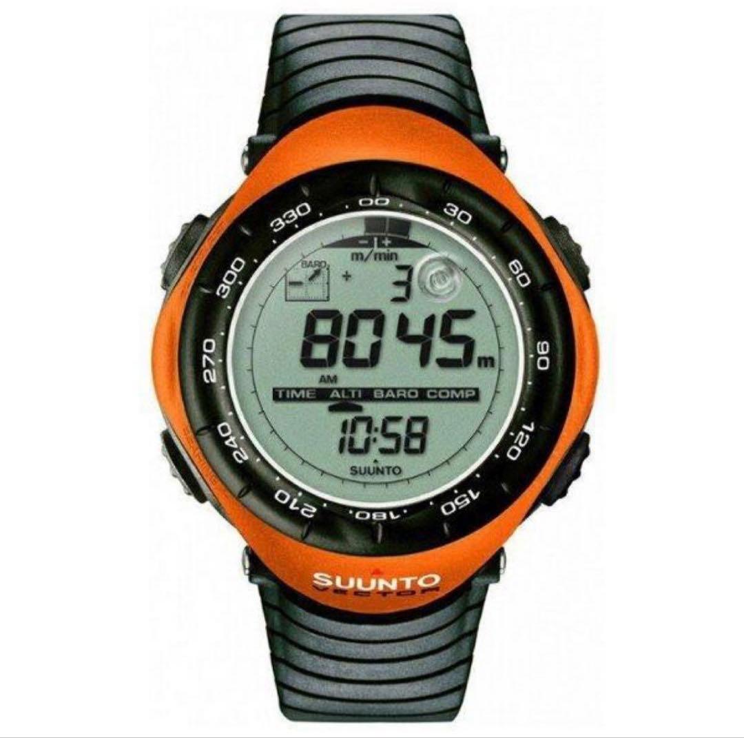 SUUNTO VECTOR デジタル腕時計 オレンジ/ブラック