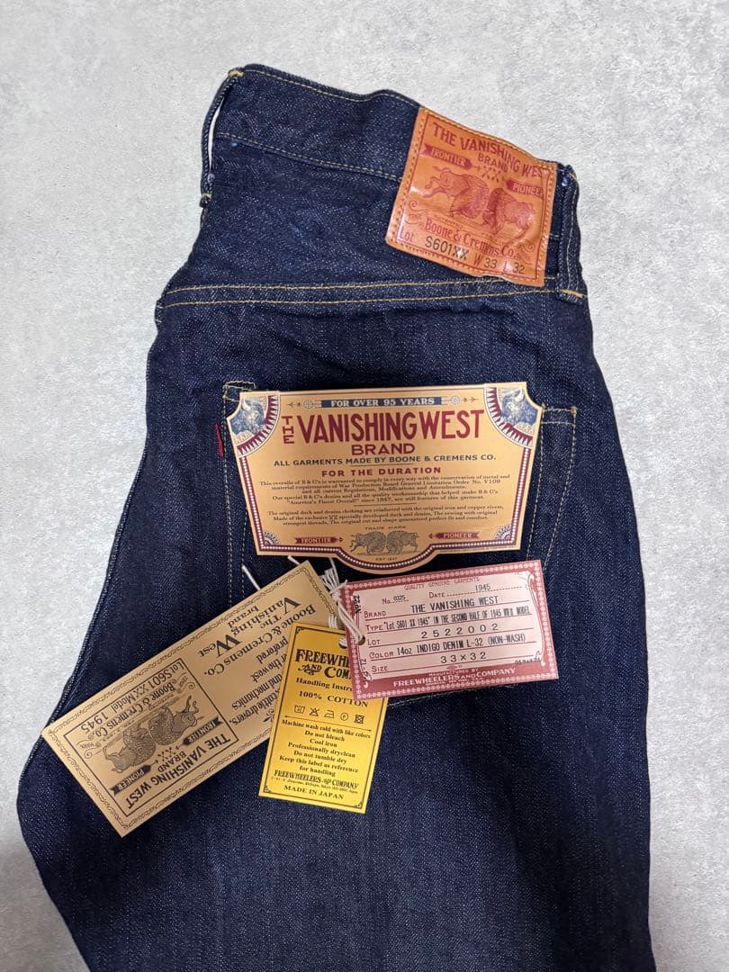 パンツ FREEWHEELERS Lot S601 XX 1945 W33 L32