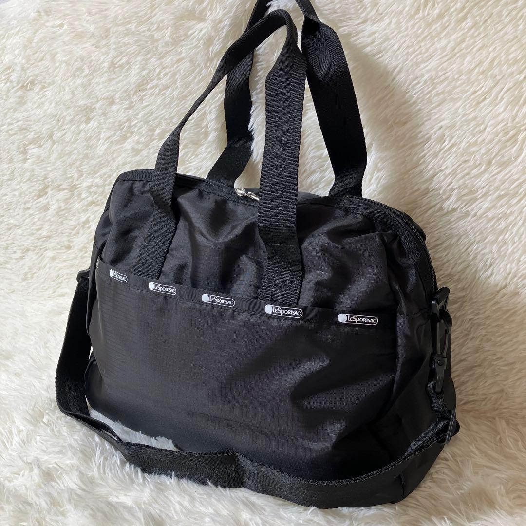 レスポートサック 2way ショルダーバッグ ボストンバッグ　ブラック 黒
