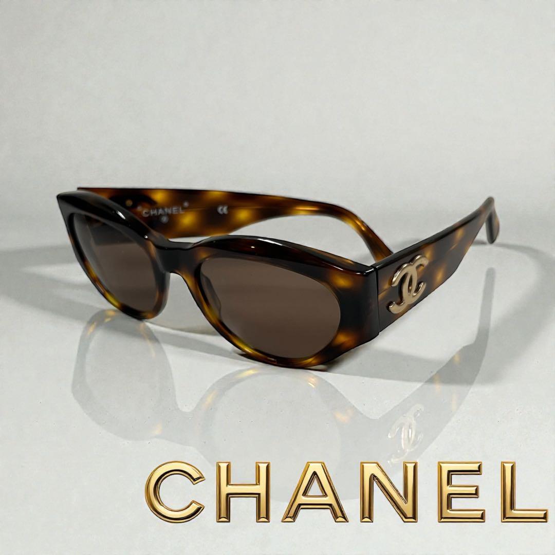 CHANEL べっ甲柄 サイドココマーク サングラス