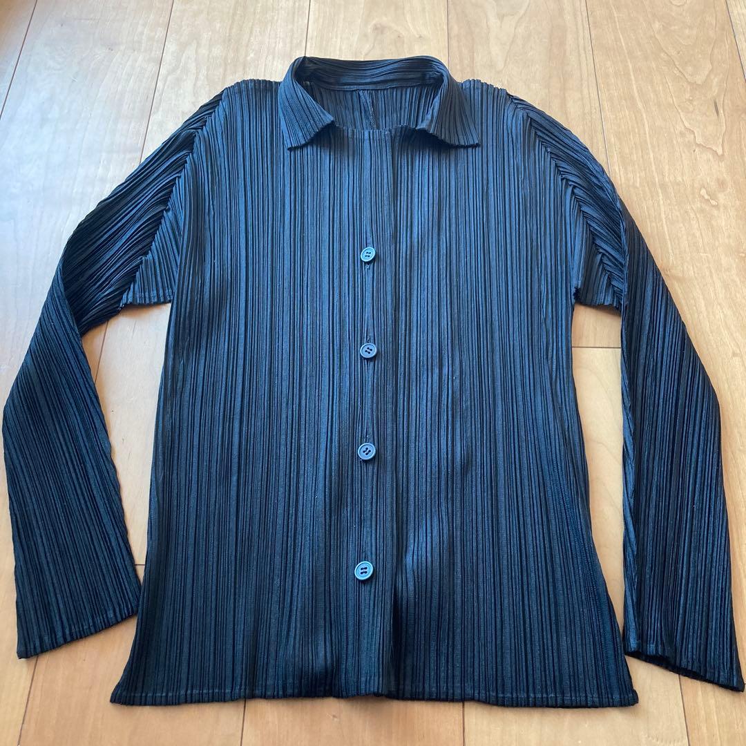 ISSEY MIYAKE プリーツデザイン シャツ